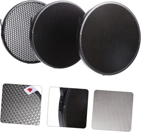 1set Honeycomb Grid Diffuser for Flash Light for Studio Photography Creates Directional Lighting and Highlights Points in Kuwait