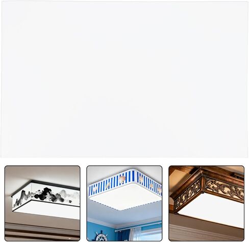 Garneck Acrylic Light Diffuser Panel X for Drop Ceiling Lights Soft Uniform Glow Cover for Office Classroom Hospital Fluorescent Lighting Replacement in Saudi Arabia