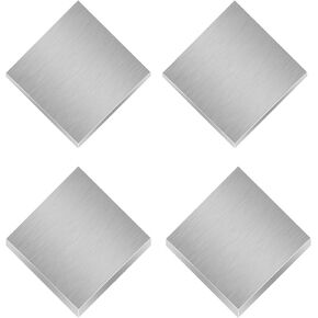 4 قطع من ألواح الألومنيوم، 2 قطعة من ألواح الألومنيوم مقاس 1/2 بوصة × 4 بوصة × 4 بوصة و2 قطعة من ألواح الألومنيوم الصلبة مقاس 1/4 بوصة × 4 بوصة × 4 بوصة من أجل التصنيع باستخدام الحاسب الآلي، والتصنيع الدقيق. in Kuwait