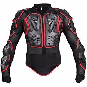 سترة واقية لكامل الجسم للدراجة النارية، قميص ATV Motocross Gear باللون الأسود مقاس XL