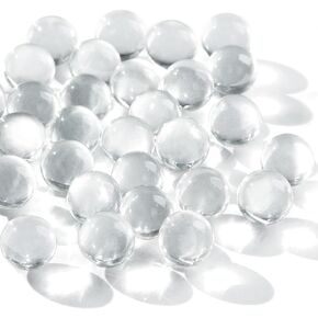 FUTUREPLUSX 5LB Glass Marbles Bulk, Round Glass Marbles Blue Vase Fillers for Aquarium Kids Game Home Decor 0.63 Inch