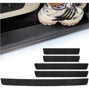 KIFIDAN Car Door Edge Guards Carbon Fiber Car Door Sills Profector Stickers Anti-Scratch and Waterproof Bumper Decoration for Cars Door Entry Guard Fit for Car/SUV/Truck (Carbon Fiber)