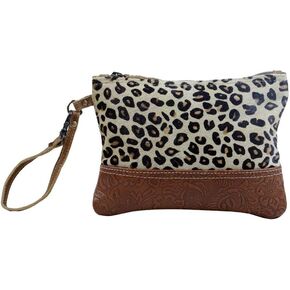 Myra Bag Wow Factor Pouch Upcycled Cowhide & Leather S-2917