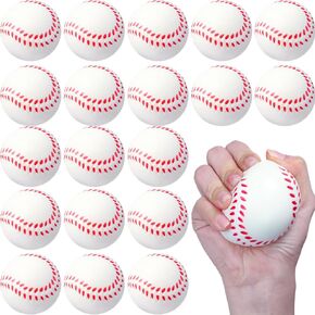 Silipull 48 Pack Foam Baseballs Training Baseballs Bulk Practice Baseballs Soft Baseballs Squeeze Stress Balls for Indoor Outdoor Youth Teenager Players Sports Training Playing, 2.75 Inch