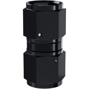APIELE 8AN Female to 8AN Female Black Aluminum Straight Swivel Coupler Union Adapter(8AN-Straight)