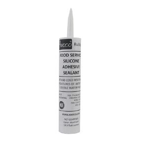 Awoco NSF Food Service Silicone Adhesive Sealant Heat/Cold Resistant -80°F to 400°F Flexible Waterproof (Aluminum x 4)