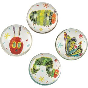 Fun Express Eric Carle’s The Very Hungry Caterpillar Bouncy Ball Assortment - Toys - Bouncing Balls - Birthday - 12 Pieces