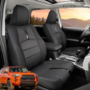 BAMACAR® for Toyota 4Runner Seat Covers 2011-2023 (TRD Off Road/TRD Pro/5-Seat) Leather Full Set for Toyota 4Runner Seat Covers 2011-2015 2016 2017 2018 2019 2020 2021 2022 2023 4Runner Accessories