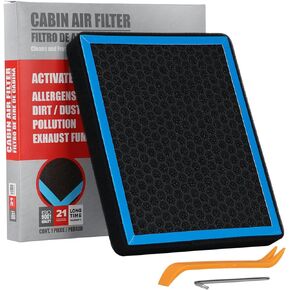 CF12150 Cabin Air Filter, Replacement FL3Z19N619A with Activated Carbon Compatible with FORD Expedition/F150/F250/F350/F450/F550 SUPER DUTY 2015-2024, LINCOLN Navigator 2018-2024.