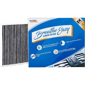 Spearhead Odor Defense Breathe Easy AC & Heater Cabin Filter, Fits Like OEM, Up to 25% Longer Lasting w/Activated Carbon (BE-920)