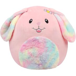 20-Inch Bunny Large Rabbit Plush Pillow with Rainbow Belly Soft Jumbo Bunny Plush Toy Giant Cute Hugging Stuffed Animal Birthday Christmas Easter Gifts for Kids Adults