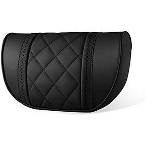 LUNDA Luxury Car Neck Pillow Car Travel Neck Rest Pillows Seat Cushion Support Napa Leather for Mercedes Benz S-Class headrest…