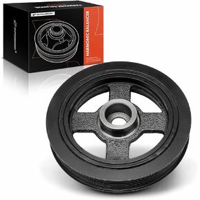 A-Premium Engine Harmonic Balancer Crankshaft Pulley Compatible with Hyundai Elantra 2011-2019, Elantra Coupe 2013-2014, Elantra GT, Tucson, Veloster, Kona & Kia Soul, Forte, Forte Koup, Forte5, Rondo