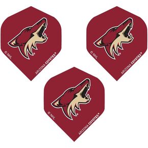 NHL Phoenix Coyotes Unisex Phoenix Coyotes Standard Shape Dart FlightsNHL Phoenix Coyotes Standard Shape Dart Flights, Black, Standard in Kuwait