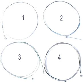4 Sets Viola Strings Set 16“ 15.5" 15“ inch Solid Steel Core Nickel Alloy Wound for Student
