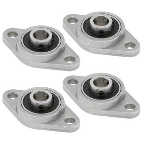 DiGiYes 4Pcs KFL08 8mm Inner Bore Mounted Flange Mounted Pillow Block Bearings for Diameter 8mm Linear Shaft Rod T8 Lead Screw