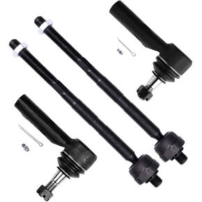 SCITOO 4-PC SET Suspension Kit For Jeep Commander Grand for Cherokee Inner Tie Rod End,Outer Tie Rod End