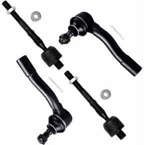 SCITOO 4-PC SET Suspension Kit for Mazda 6 Inner Tie Rod End,Outer Tie Rod End