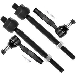 SCITOO 4-PC SET Suspension Kit For Infiniti G35 For Nissan 350Z Inner Tie Rod End,Outer Tie Rod End