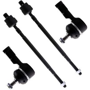 SCITOO 4-PC SET Suspension Kit For Dodge Colt For Eagle Summit For Mitsubishi Mirage For Plymouth Colt Inner Tie Rod End,Outer Tie Rod End