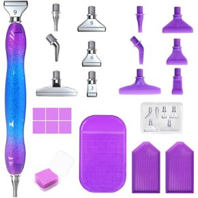 AIFUDA 24 Pcs Diamond Art Paint Pens Kits, Screw Thread Tips Diamond Art Paint Pen 5D Diamond Art Paint Accessories Tools for DIY Craft