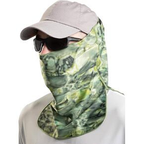 Aqua Design Sun Wind Mask for Men Size Adjustable XS-2XL: UPF 50+ Half Mask Tube