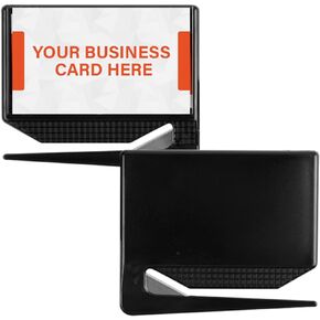 Uncommon Desks Business Card Letter Openers - (25 Pack) (Black) Professional Letter Openers with Business Card Insert, Perfect Promotional Item for Business