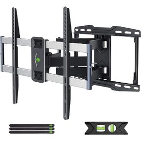 USX MOUNT Full Range Indoor Outdoor TV Mount up to 132lbs Full Motion Weatherproof TV Wall Mount for 47-84 inch TVs Swivel Articulating, Max VESA 600x400mm, All -Weather Durability Easy Installation