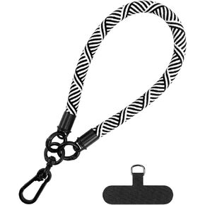Gzerma Universal Cell Phone Lanyard Adjustable Nylon Neck Strap Crossbody Thick Rope Lanyard Spacer, with Ultra Thin Patch