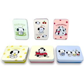 TANG QIRA 6 Pack Mini Metal Tinplate Boxes,Cute Cartoon Dog Design Portable Rectangular Box Storage Kit, Home Organizer For Stickers Watercolor Jewelry Makeup Pill Candy Craft Containers. in Saudi Arabia