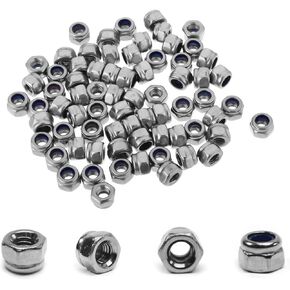 120 قطعة M3 Locknuts متري من النايلون إدراج عرافة قفل المكسرات الذاتي قفل النايلون إدراج M3x0.5mm 304 الفولاذ المقاوم للصدأ الذاتي قفل 5.5 مللي متر عرافة الجوز سائق الجوز الصغير لدواسات الدراجة RC طابعة ثلاثية الأبعاد in Kuwait
