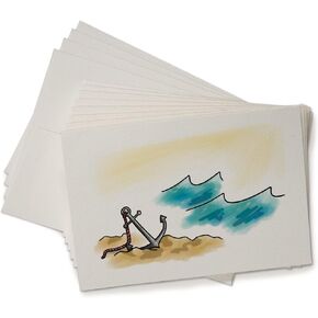 Sugartown Greetings Coastal Anchor Cards - 24 Anchor Note Cards with Envelopes - Nautical Ocean Note Cards Perfect for Beach Thank You Cards or Thinking of You Cards