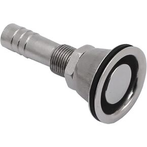 SHENGHUISS Boat Fuel Tank Vent Stainless Steel 316 Marine Flush Mount Thru-Hull Fuel Gas Tank Vent with Mounting Gasket Hardware