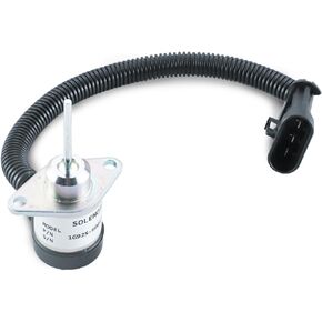 6691498 Fuel Shut Off Solenoid 1503ES-12A5UC4S 6691313 1G925-60011 for Bobcat Skid Steer 425 428 430 435 325 328 329 Bobcat Excavator S205 S510 S530 S130 S150 S160 S175 12VDC