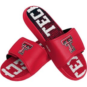 FOCO Texas Tech Red Raiders NCAA Mens Gradient Wordmark Gel Slide - XL