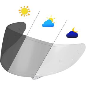 CWR-1 Helmet Shield Sunshield For SHOEI RF-1200 NXR X-SPIRIT X-14 Z7 visor sunscreen iridium windshield (Blue-day use only)