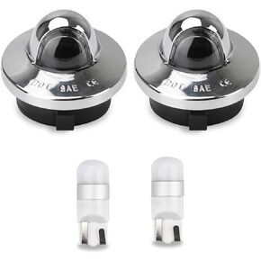 Bestview License Plate Light,Led Rear Bumper Tag Lamp Housing Assembly Replacement for Ford F150 F250 F350 F450 F550 Super Duty Ranger Explorer Bronco Excursion Expedition, 2 PCS(White)