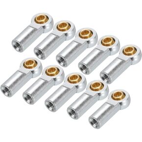MECCANIXITY M3xL19mm Lever Steering Linkage Tie Rod Ball Head Link Joint End Metal Silver Tone for RC Crawler Car Pack of 10