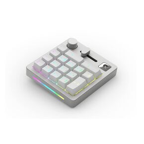 GLORIOUS GMMK Numpad - High-Tech Programmable Mechanical Number Pad(Silver) 10 Key USB Keypad Numeric Hotswap RBG Backlit Wired and Bluetooth Wireless for Laptop & Keyboard(Renewed)