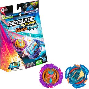 Beyblade Burst QuadStrike Ultimate Evo Valtryek V8 and Divine Xcalius X8 Spinning Top Dual Pack, 2 Battling Game Top Toy for Kids Ages 8 and Up