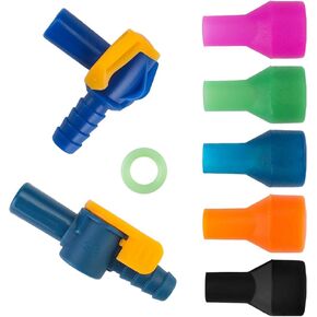 FWUNYVN 8Pcs Bite Valves Replacement Mouthpieces Set - Compatible with Most Water Bladders and Water Backpacks, Easy to Install Mouthpiece Replacement for Hiking, Biking, Camping Lovers
