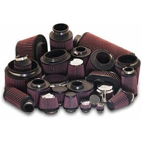 K&N Universal Clamp-On Air Intake Filter: High Performance, Premium, Washable, Replacement Air Filter: Flange Diameter: 2.375 In, Filter Height: 3 In, Flange L: 0.375 In, Shape: Oval, RU-2922, Black