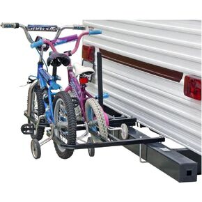 Discount Ramps Elevate Outdoor RV or Camper Trailer Bumper Bike Rack for 1-2 Bicycles