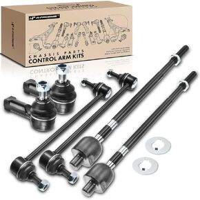 A-Premium Set of 6, Front Sway Bar Link, Inner Outer Tie Rod End, Compatible with Mitsubishi Endeavor 2004-2008 & 2010-2011