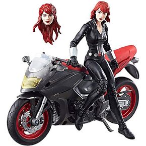 Marvel Legends Series 6-inch Black Widow with Motorcycle