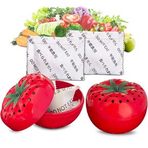 ShuRex Produce Freshness Preserver Saver Kit- Keep Fruits and Vegetables Fresh Longer, Ethylene Gas and Odor Absorber in Refrigerator (2 Pack)