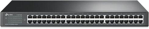 TP-Link 24 Port 10/100Mbps Fast Ethernet Switch, Plug & Play, Desktop/Rackmount, Sturdy Metal w/ Shielded Ports, Fanless, Unmanaged (TL-SF1024D),Black in Kuwait