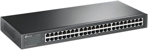 TP-Link 24 Port 10/100Mbps Fast Ethernet Switch, Plug & Play, Desktop/Rackmount, Sturdy Metal w/ Shielded Ports, Fanless, Unmanaged (TL-SF1024D),Black in Kuwait
