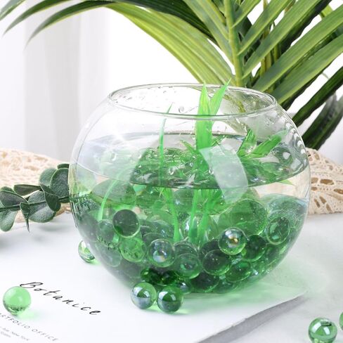 FUTUREPLUSX 5LB كرات زجاجية كبيرة، كرات زجاجية مستديرة حشوات مزهرية زرقاء لحوض السمك للأطفال لعبة ديكور المنزل 0.63 بوصة in Saudi Arabia