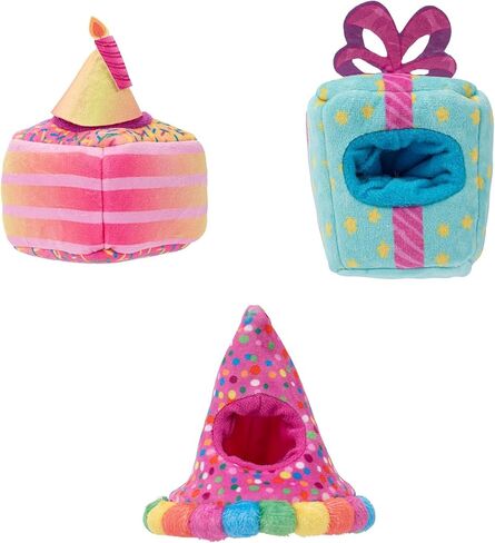 Squishville by Original Squishmallows Birthday Bash Set - Six Exclusive 2-inch Squishmallows Plush, Four Costumes and Accessories, and a Pop-Up Play Display - Toys for Kids in Kuwait